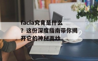 facia究竟是什么？这份深度指南带你揭开它的神秘面纱