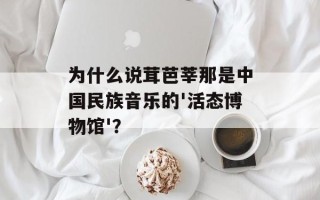 为什么说茸芭莘那是中国民族音乐的'活态博物馆'？