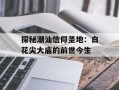探秘潮汕信仰圣地：白花尖大庙的前世今生