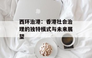 西环治港：香港社会治理的独特模式与未来展望