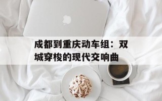 成都到重庆动车组：双城穿梭的现代交响曲
