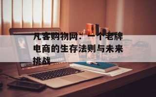 凡客购物网：一个老牌电商的生存法则与未来挑战