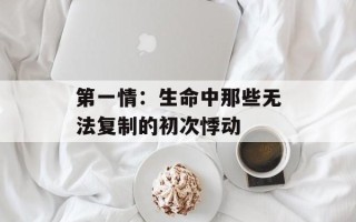 第一情：生命中那些无法复制的初次悸动