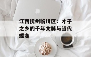 江西抚州临川区：才子之乡的千年文脉与当代蝶变