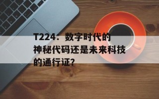 T224：数字时代的神秘代码还是未来科技的通行证？