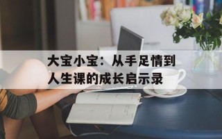 大宝小宝：从手足情到人生课的成长启示录