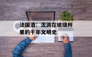 法国酒：流淌在玻璃杯里的千年文明史