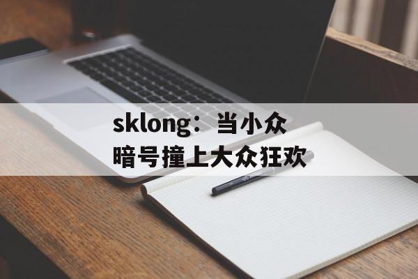 sklong：当小众暗号撞上大众狂欢-第1张图片-